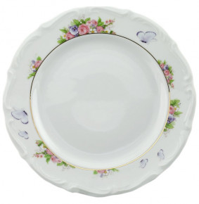 Набор тарелок 19 см 6 шт  Cmielow "Мария-Тереза /Цветы и бабочки" / 061471