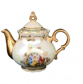 Заварочный чайник 500 мл  Bohemia Porcelan Moritz Zdekauer 1810 s.r.o. "Офелия /Мадонна перламутр" / 042623