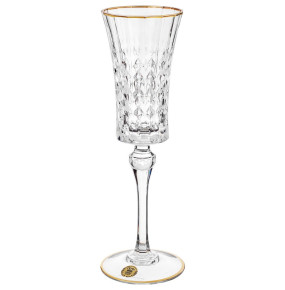 Бокалы для шампанского 150 мл 6 шт  Cristal d’Arques "Даймонд /Золотой ободок" / 247583