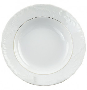 Набор тарелок 22,5 см 6 шт глубокие  Cmielow "Рококо /Две линии золото" / 123321