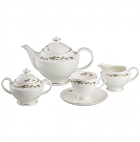 Чайный сервиз на 6 персон 15 предметов  LEFARD "Английский сад" / 191030