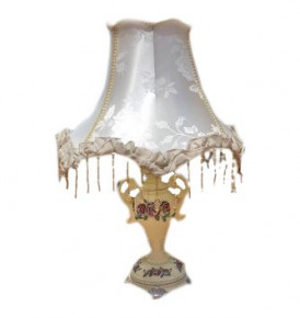 Настольная лампа с абажуром 55 см "Royal Classics /Белая" / 155166