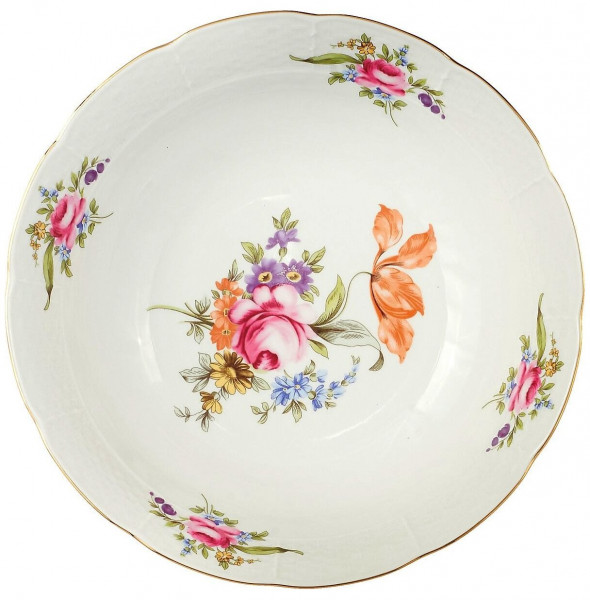 Набор тарелок 24 см 6 шт  Thun &quot;Менуэт /Полевой цветок /золото&quot; / 157623