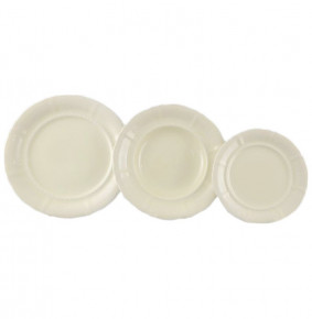 Набор тарелок 18 предметов (19, 23, 25 см)  Leander "Соната /Белый узор /СК" / 158439