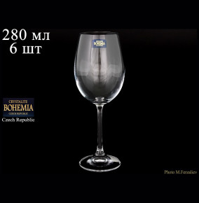 Бокалы для белого вина 280 мл 6 шт  Crystalite Bohemia "Гурман /Без декора" / 075766