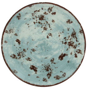 Тарелка 21 см плоская голубая  RAK Porcelain "Peppery" / 314781