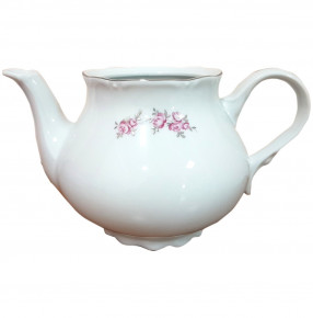 Заварочный чайник без крышки  Thun "Констанция /Розовые розы /платина" / 115036