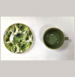 Набор чайных пар 200 мл 6 шт  O.M.S. Collection &quot;Tulu Porselen /Зелёные листья&quot; / 285903