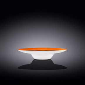 Тарелка 24 см глубокая оранжевая  Wilmax "Spiral" / 261581