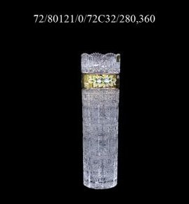 Ваза для цветов 36 см  Aurum Crystal &quot;Хрусталь с золотом&quot; / 114440