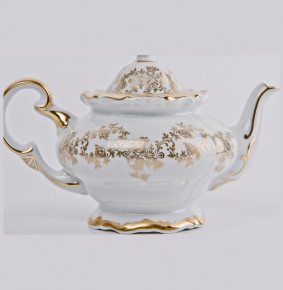 Заварочный чайник 600 мл  Weimar Porzellan "Кастэл /Золотой цветочный узор" / 015499