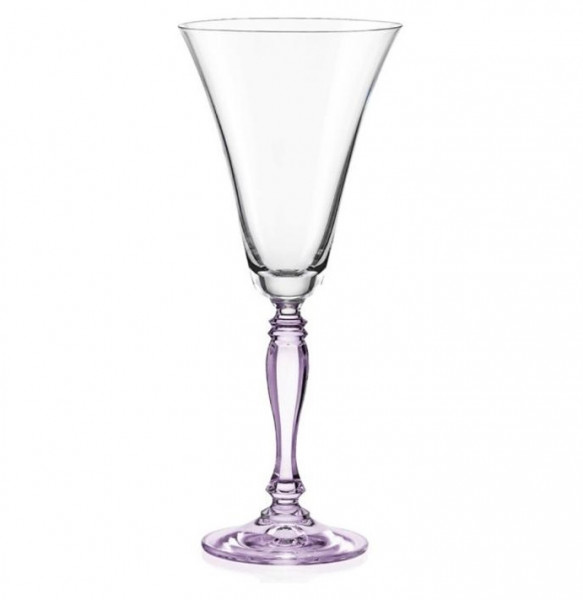 Бокал для белого вина 230 мл 1 шт (фиолетовый)  Crystalex CZ s.r.o. &quot;Виктория /Ассорти&quot; / 296695