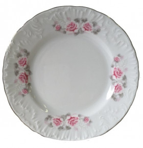 Набор тарелок 26 см 6 шт  Cmielow "Рококо /Серая роза /платина" / 117337