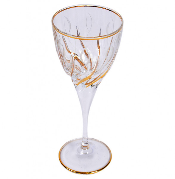 Бокалы для белого вина 180 мл 6 шт  RCR Cristalleria Italiana SpA &quot;Трикс /С золотом /390&quot; / 149015