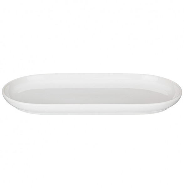 Тарелка 30 х 14,5 х 2,5 см овальная белая  Bronco &quot;Soul kitchen&quot; / 301550