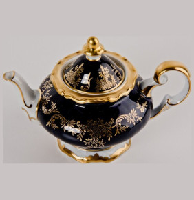 Заварочный чайник 600 мл  Weimar Porzellan "Ювел /Синий с золотым узором" / 016131
