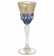 Рюмки для водки 6 шт  RCR Cristalleria Italiana SpA &quot;Timon /Адажио синий с золотом&quot; / 101064