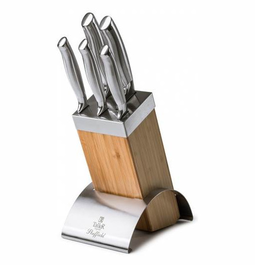 Набор кухонных ножей 5 предметов на подставке  Taller &quot;Шеффилд /TalleR&quot; / 274597