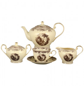 Чайный сервиз на 6 персон 15 предметов  Royal Classics "Ностальгия /СК" / 093922