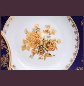 Набор тарелок 25 см 6 шт  Leander "Мэри-Энн /Золотая роза /Кобальт" / 085475