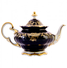 Заварочный чайник 750 мл  Weimar Porzellan "Ювел /Синий с золотым узором" / 012327
