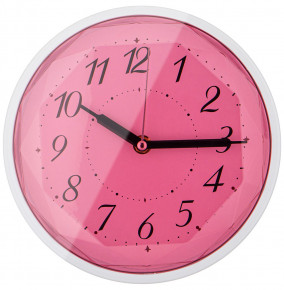 Часы настенные 20 х 20 х 4,7 см розовые  LEFARD "МОДЕРН" / 269678