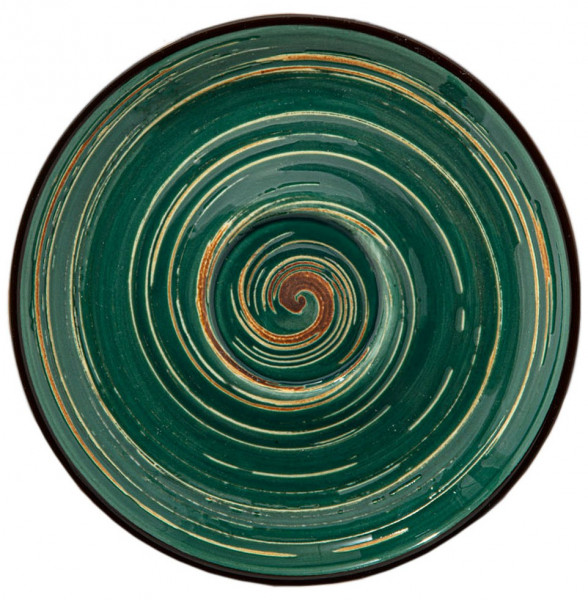 Блюдце 12 см зелёное  Wilmax &quot;Spiral&quot; / 261642