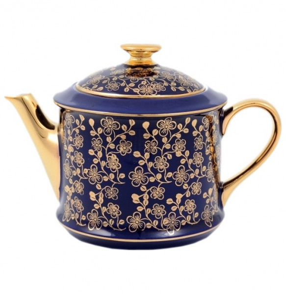 Заварочный чайник 400 мл  Leander &quot;Виндзор /Золотые цветы /синий&quot; 1 / 147232