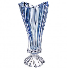 Ваза для цветов 40 см н/н  Aurum Crystal "Plantica /Голубая"  / 159399