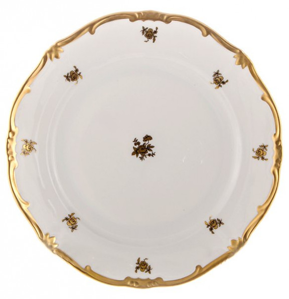 Набор тарелок 26 см 6 шт  Weimar Porzellan &quot;Роза золотая /золото&quot;  / 100433