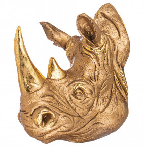 Панно 45 см  LEFARD "Голова носорога" /бронза с позолотой / 299013