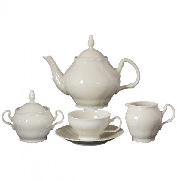 Чайный сервиз на 6 персон 15 предметов  Thun &quot;Бернадотт /Без декора /СК&quot; / 104072
