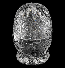 Шкатулка 8 см с крышкой  Aurum Crystal "Хрусталь резной" / 033417
