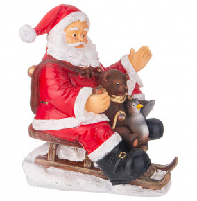 Фигурка 25 см  LEFARD "Дед Мороз на санях с мишкой" / 298538