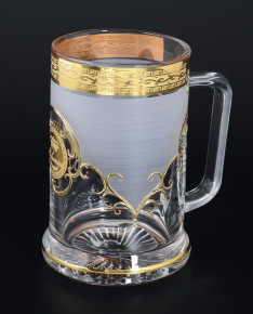 Кружка для пива 500 мл  Bohemia "Богемия /Антик золото" A-M / 109132