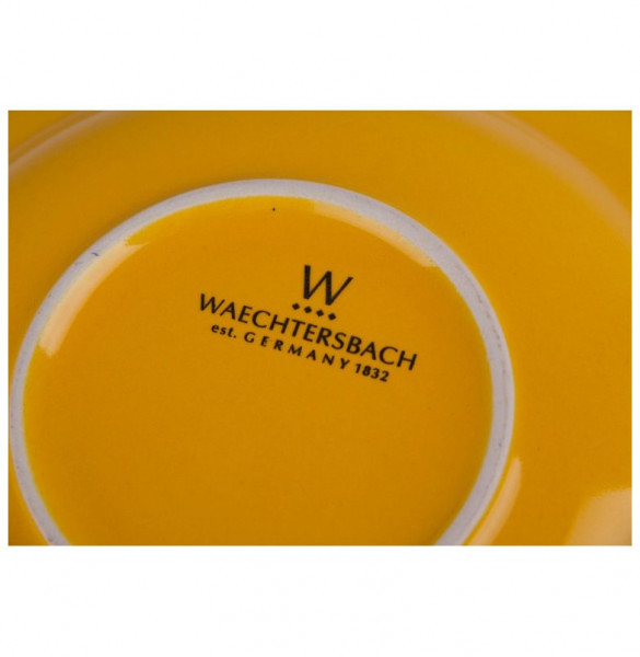 Тарелка 23 см глубокая жёлтая, белая внутри  Waechtersbach &quot;Вехтерсбах&quot; / 034635