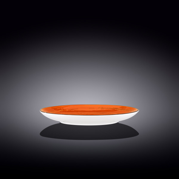 Тарелка 23 см оранжевая  Wilmax &quot;Spiral&quot; / 261574