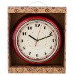 Часы настенные 29,8 х 29,8 х 9,5 см кварцевые красные  LEFARD &quot;LOVELY HOME&quot; / 187974