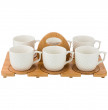 Набор чайных пар 300 мл на 6 персон 12 предметов на подставке  LEFARD &quot;Native&quot; / 209654