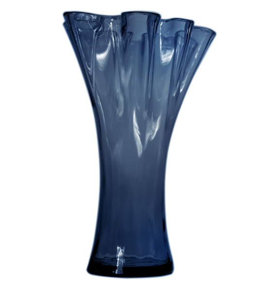 Ваза для цветов 30 см тёмно-синий матовый  SAN MIGUEL &quot;Artesania&quot; (инд.упаковка) / 323137