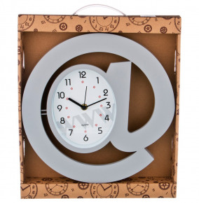 Часы настенные 30 см кварцевые серые  LEFARD "СОБАЧКА"  / 188025
