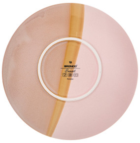 Тарелка 21 х 5 см глубокая 750 мл розовая  Bronco "Sunset" (2шт.) / 298401