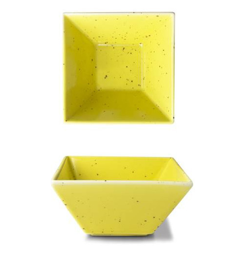Салатник 9 х 9 см квадратный  G.Benedikt &quot;Аквалуна /жёлтый&quot; / 276682