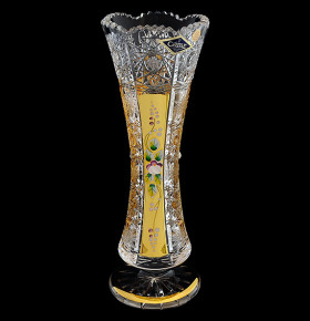 Ваза для цветов 20,5 см  Aurum Crystal "Хрусталь с золотом" / 033532