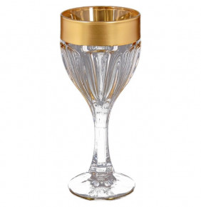Бокалы для белого вина 190 мл 6 шт  Crystalite Bohemia "Сафари /Матовое золото" / 124820