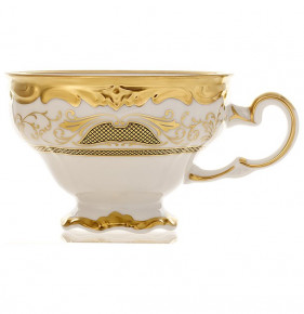 Чашка чайная 210 мл 1 шт  Weimar Porzellan "Веймар /Симфония /Золотая" / 223507