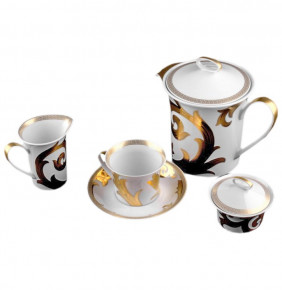 Чайный сервиз на 6 персон 15 предметов  Rosenthal "Арабески голд" / 085424