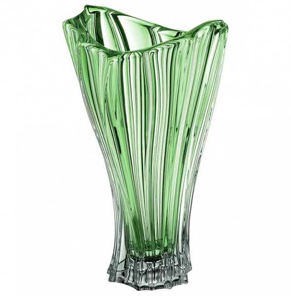 Ваза для цветов 32 см  Aurum Crystal &quot;Plantica /Зелёная&quot;  / 170492