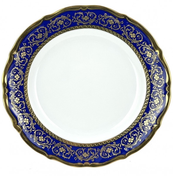 Набор тарелок 19 см 6 шт  Bavarian Porcelain &quot;Мария-Тереза /Цветочная роспись /Кобальт&quot;   / 272653