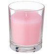 Свеча 9 х 7,5 см в стакане аромазизированная розовая / 334501